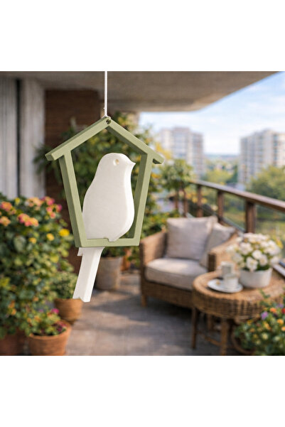 justone Balkon Asma Dekoratif Kuş | Ev & Bahçe Dekoru | 3D Baskı Minimal Süs