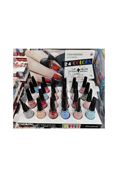 CLASSIC COLORS 24 colored nail polishes