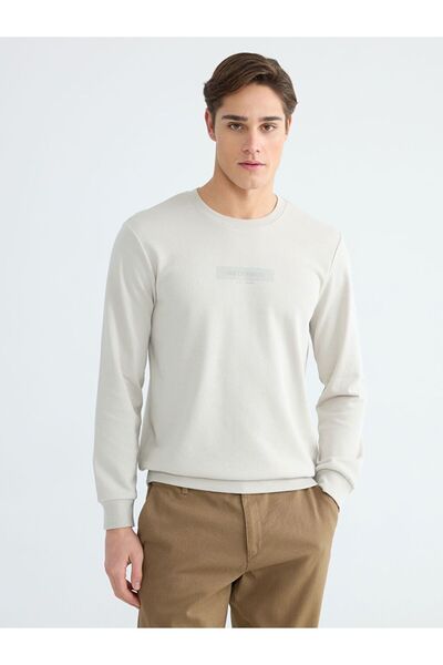 LC Waikiki Lcwaikiki Classic Crew Neck Printed Men's Sweatshirt