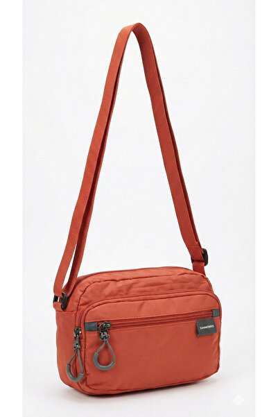 Sanmorris Kadın Suya Dayanıklı Paraşüt Kumaş 4 Gözlü Çapraz Askılı Oval El Ve...