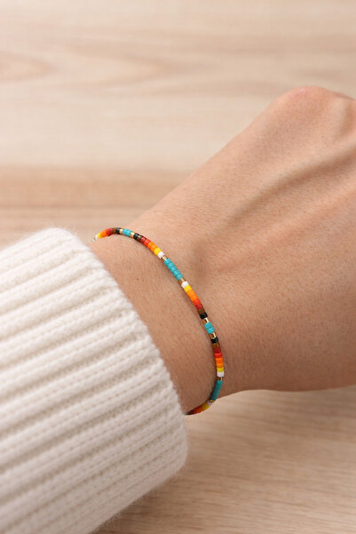 EL YAPIMI Colorful Miyuki Beaded Adjustable String Bracelet