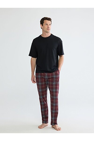 LC Waikiki Standard Pattern Plaid Men's Pajama Bottoms