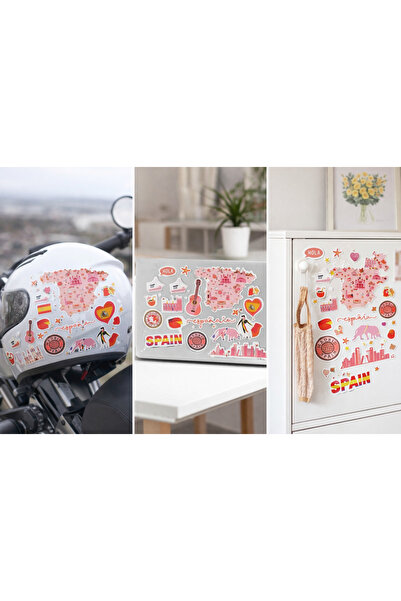 Limitless Design Spain Themed Sticker Set – Spain Travel, Madrid & Barcelona ...