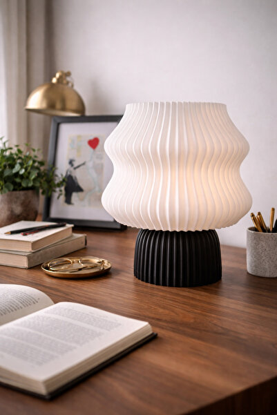 Vescarri مصباح طاولة ديكوري حديث – إضاءة محيطية - 19 سم