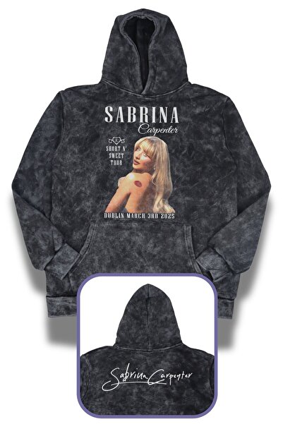 Fuddy Moda سويت شيرت سبارينا كاربنتر إنسي مطبوع بغطاء رأس للجنسين، قابل للغسل...