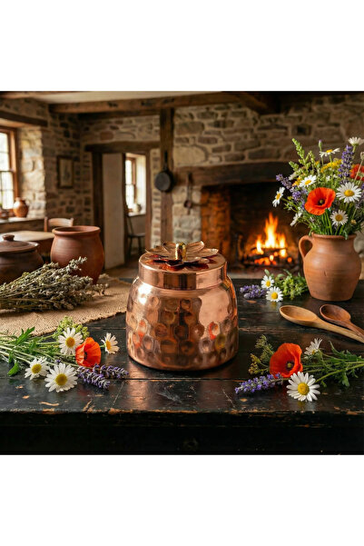 ARANA Copper container with lid 450 ml