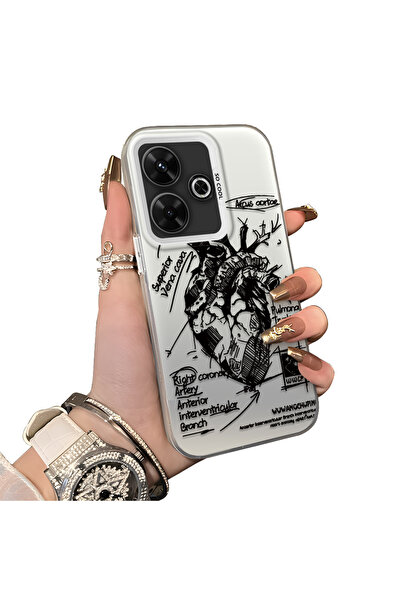 ucuc حافظة Xiaomi Redmi 13 متوافقة مع الحافة السيليكونية الصلبة والمضادة للسق...