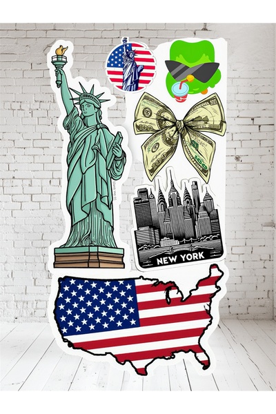 Limitless Design مجموعة ملصقات بتصميم نيويورك - ملصقات السفر والمدينة في مدين...