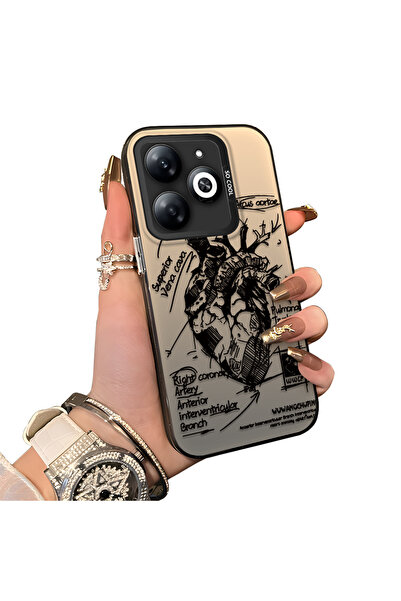 ucuc حافظة Infinix Smart 8/8 Pro متوافقة مع الحافة السيليكونية الصلبة والمضاد...