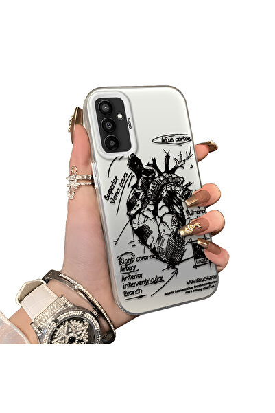 ucuc حافظة سيليكون متوافقة مع هاتف سامسونج جالاكسي M23/M13 ذات حافة صلبة ومضا...