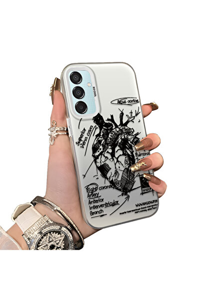 ucuc حافظة سيليكون متوافقة مع هاتف سامسونج جالاكسي M15 ذات حافة صلبة ومضادة ل...