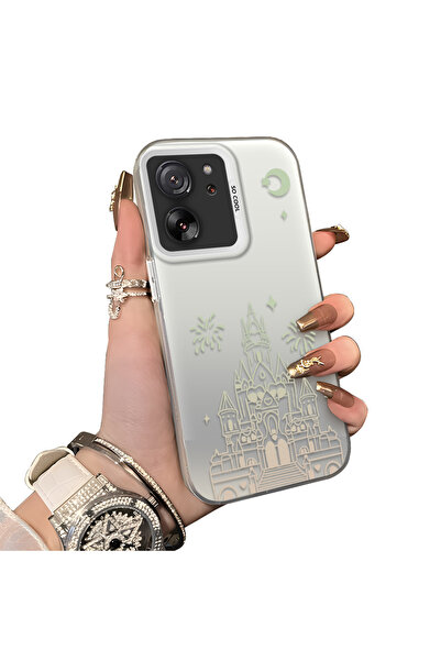 ucuc حافظة مزخرفة بنمط قلعة مضادة للسقوط من السيليكون المتوافق مع هاتف Xiaomi...