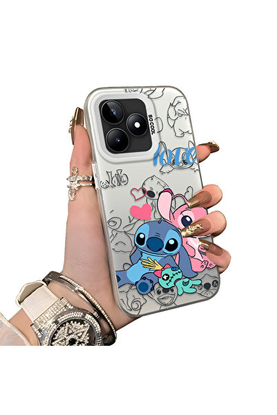 ucuc حافظة من السيليكون المتوافقة مع هاتف Realme Note 50 4G ذات حافة صلبة ومض...