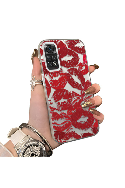 ucuc Xiaomi Redmi Note 11 Compatible Silicone Edge Hard Back Anti-Fall Lip Pa...