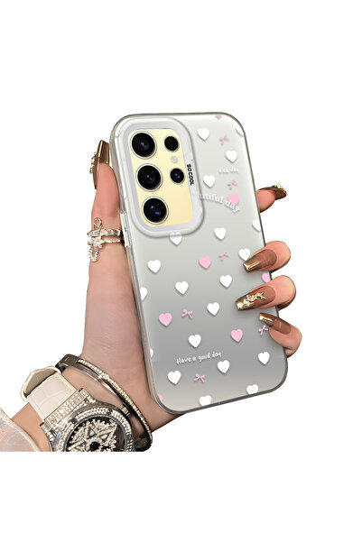 ucuc حافظة سامسونج جالاكسي S24 الترا متوافقة مع الحافة السيليكونية الصلبة وال...