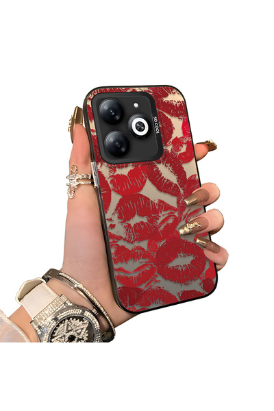 ucuc حافظة من السيليكون المتوافقة مع هاتف Infinix Smart 8/8 Pro ذات حافة صلبة...