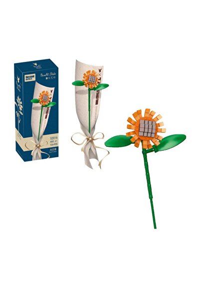 Arabest Bouquet Sunflower Building Block Sets Artificial Flowers Toys Kits Ho...