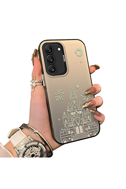 ucuc حافظة من السيليكون متوافقة مع هاتف سامسونج جالاكسي S22 ذات حافة صلبة ومض...