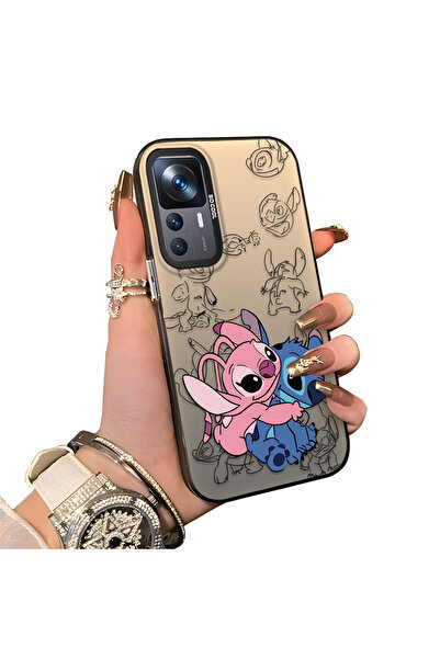 ucuc حافظة مزخرفة بنمط ستيتش متوافقة مع هاتف Xiaomi Mi 12T مصنوعة من السيليكو...