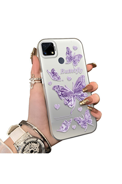 ucuc حافظة من السيليكون المتوافقة مع هاتف Realme C25S ذات حافة صلبة ومضادة لل...