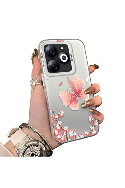 ucuc حافظة من السيليكون المتوافقة مع هاتف Infinix Smart 8/8 Pro ذات حافة صلبة...