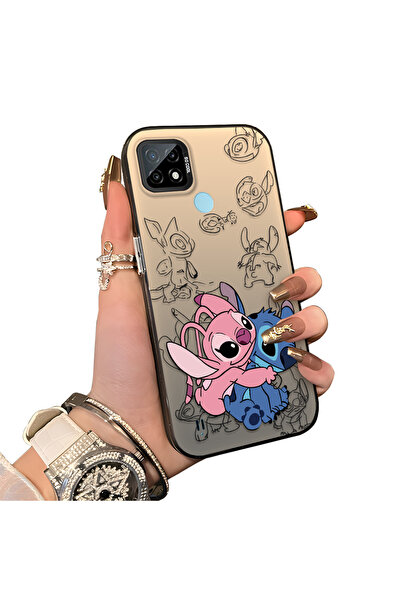 ucuc حافظة من السيليكون المتوافقة مع هاتف Realme C21 ذات حافة صلبة ومضادة للس...