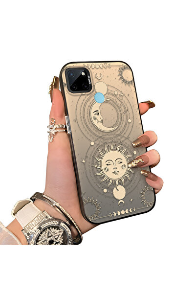 ucuc حافظة مضادة للسقوط من السيليكون المتوافقة مع هاتف Realme C25Y/C21Y، بنمط...