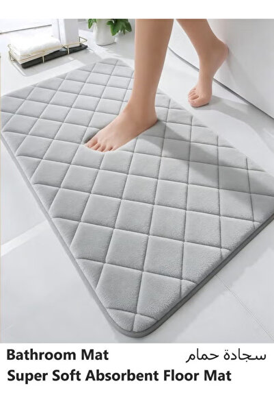 Generic Bathroom Mat - Thickened Memory Foam Bath Mat, Super Soft and Fluffy,...