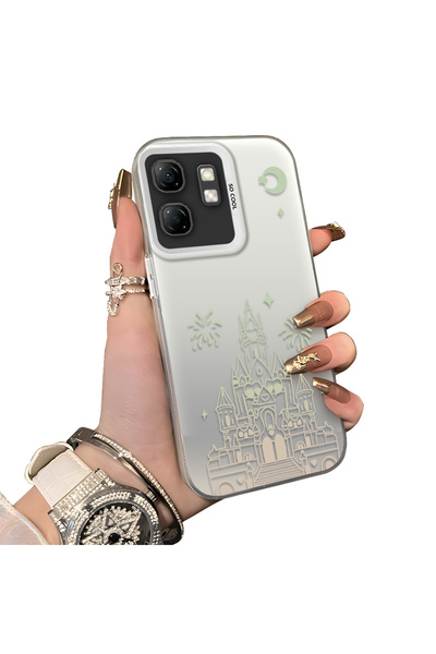 ucuc حافظة من السيليكون المتوافقة مع هاتف Infinix Smart 9 ذات حافة صلبة ومضاد...