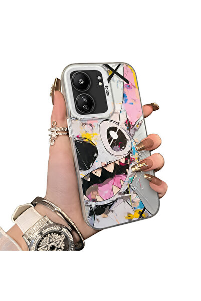 ucuc حافظة مزخرفة بنمط ستيتش متوافقة مع هاتف Xiaomi Redmi 13C مصنوعة من السيل...