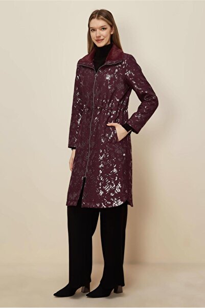 Alvina Varekli̇ Qapitone Trench Coat 10989