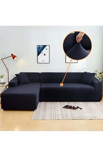 DOMEET Couch Slipcover L Shape Sofa Cover, Composed of a two-seat sofa cover ...