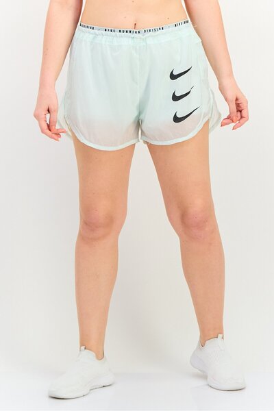 Nike Women Standard Fit Running Shorts, Green