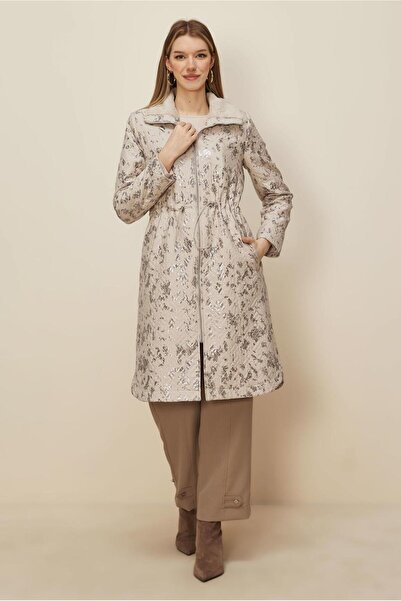 Alvina Varekli̇ Qapitone Trench Coat 10989