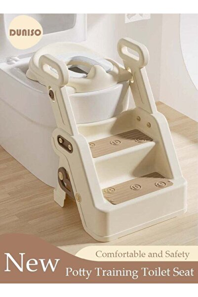 DOMEET Potty Training Seat, Kids Toilet Training Seat with Step Stool, Foldab...