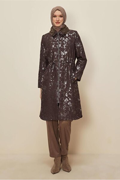 Alvina Varekli̇ Qapitone Trench Coat 10989