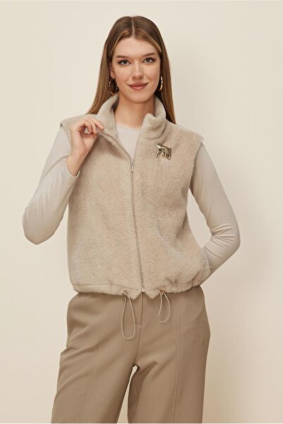 Alvina Zipped Fur Vest 46224