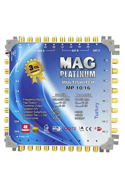 OEM 10*16 Sonlu/Kaskatlı Swıtchlı Uydu Santrali Mag Platınum