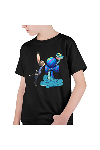 OEM Παιδικό Αγόρι Kendama T-shirt Zootopia Gary Judy Αστυνόμος Φίδι Κουνέλι