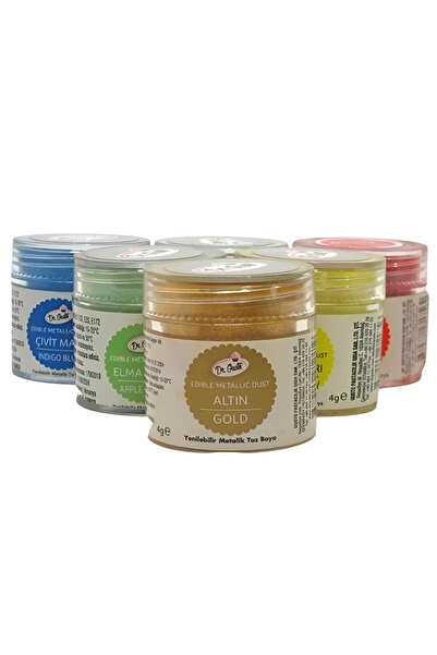 telaşe memuru Gümüş Metalik Toz Boya (4 gr) - Yenilebilir Pasta Süsü