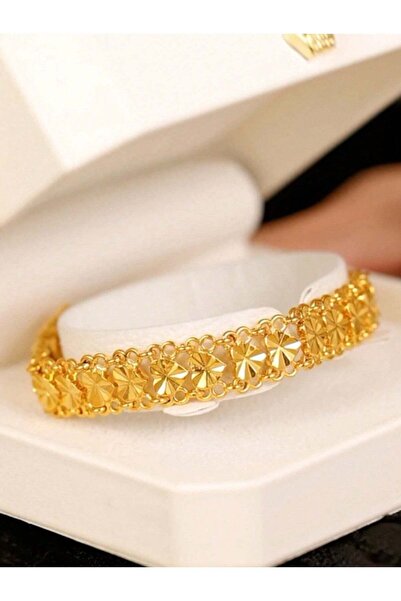 ALZAHR 24K Gold Plated Heart Bracelet - Suitable for everyday wear/gift/Eid/p...