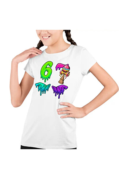 OEM Tricou Copii Fete Kendama Six Seven Topit Sase Sapte