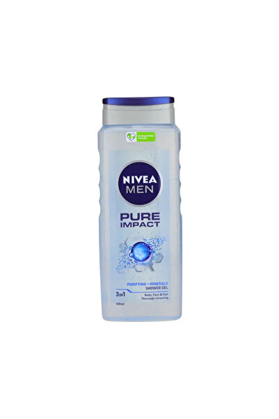 NIVEA Men Pure Impact Purifying Minerals 3in1 Shower Gel- 500ml