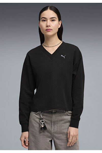 Puma Essentials Elevated mikina s V-Ausschnitt