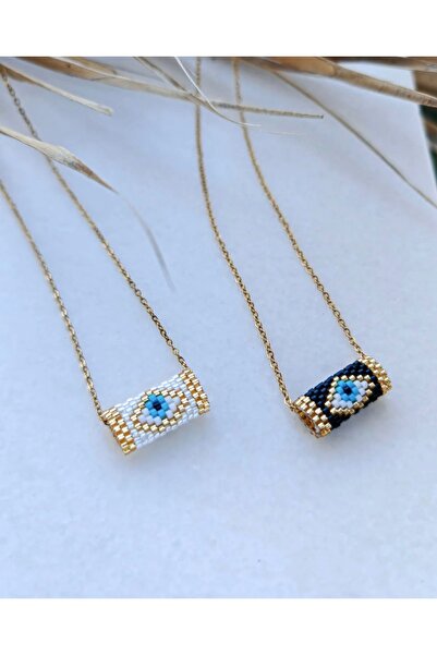 NevoAccessory Naza Boncuklu Charm Miyuki Kolye