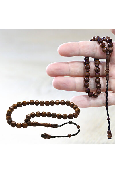 Tesbihane Kuka Tesbih - Systemic - Wrist Length - Dark Brown - Sphere Cut