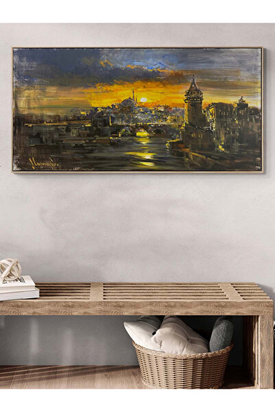 Simurg Sanatevi İstanbul Boğazında Akşamüstü Yağlı Boya Tablosu