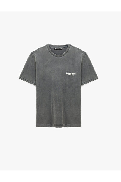 Koton Tricou cu mânecă scurtă, croială normală, din bumbac, lavabil, guler ro...