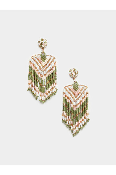Styli Beaded Tasseled Dangle Earrings