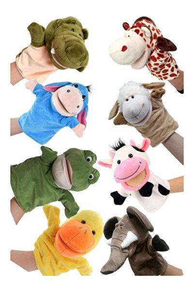 OFİSİNN El Kuklası Hayvan Figürlü Set- 8 Adet